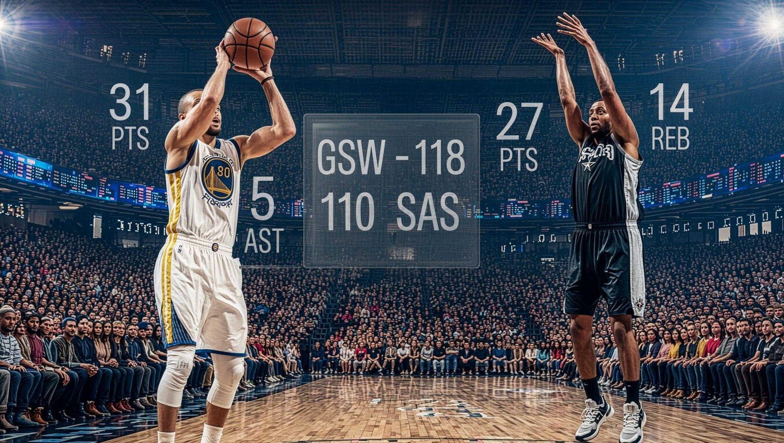 Golden State Warriors vs San Antonio Spurs Match Player Stats