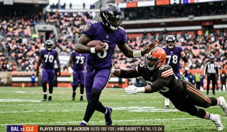 baltimore ravens vs cleveland browns match player stats