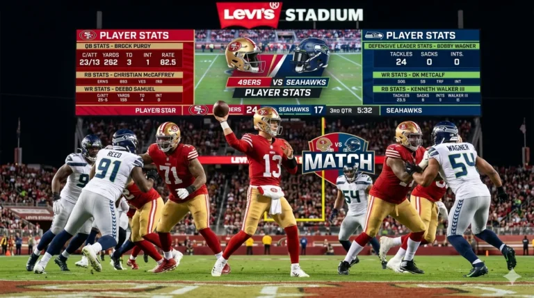 49ers vs seahawks match player stats