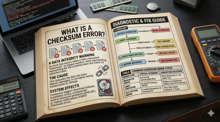 what is a checksum error