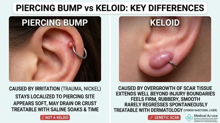 Piercing Bump vs Keloid