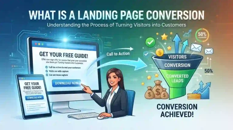 what is a landing page conversion