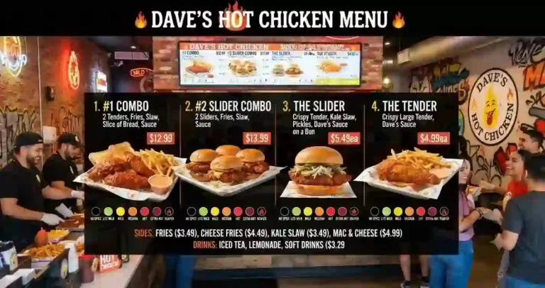 dave's hot chicken menu