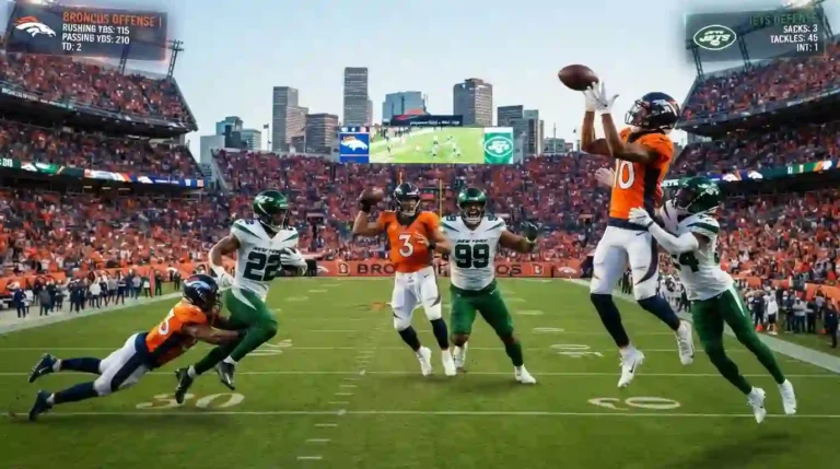 denver broncos vs new york jets match player stats