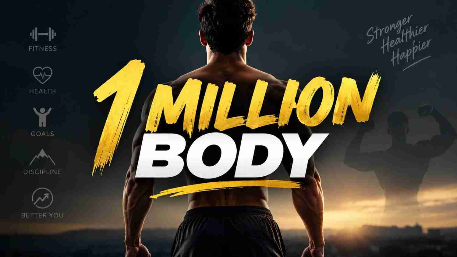 1 Million Body fitness and body transformation concept