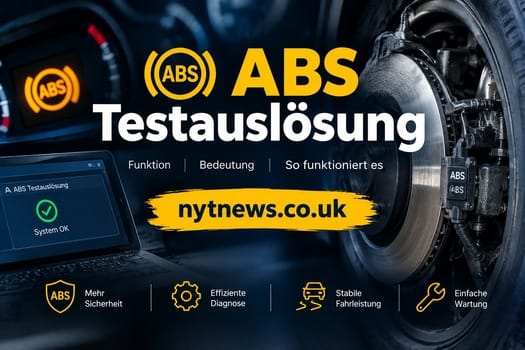 ABS Testauslösung mit ABS-Bremssystem und Diagnosegerät